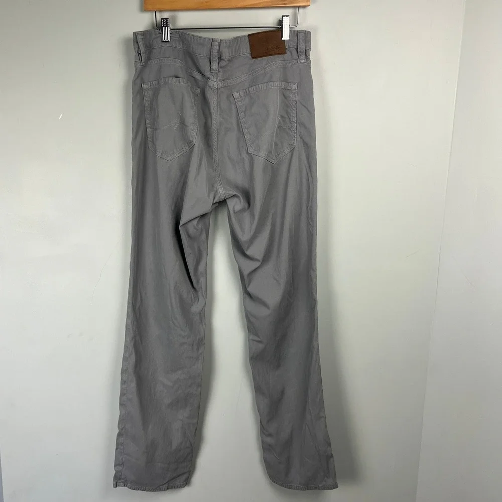 34 Heritage Charisma Grey Comfort Rise Classic Straight Leg Pants Mens 35x32